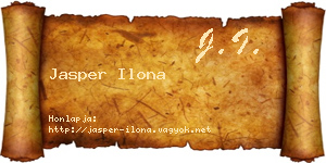 Jasper Ilona névjegykártya